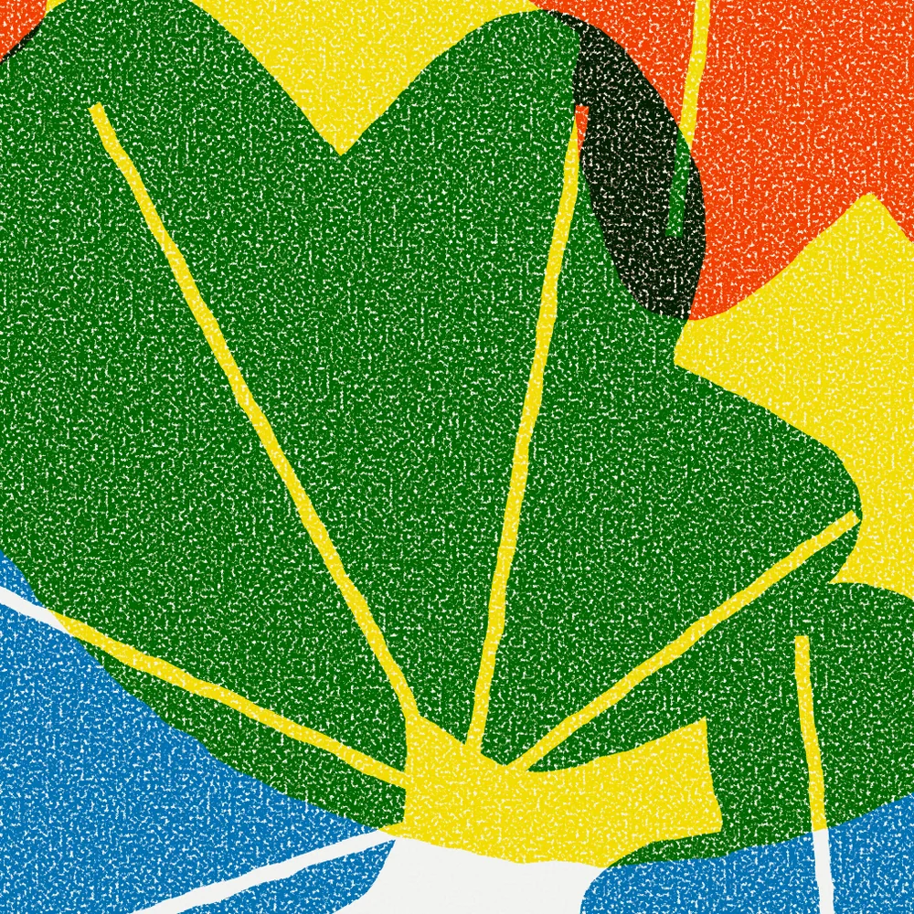 Close up of the ink on Fig leaves.