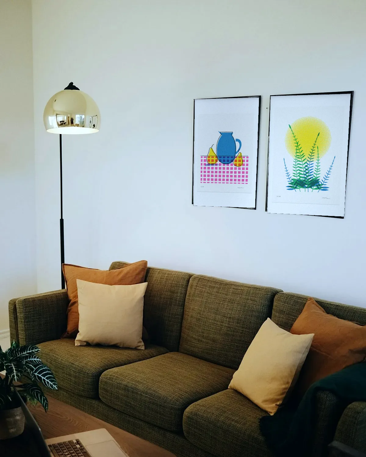 Ferns in A2 with a black frame, on the right.